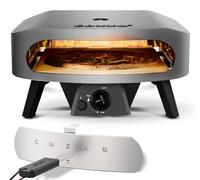Cozze® four à pizza à gaz Classic 17, avec thermomètre, pierre à pizza incluse, température de cuisson jusqu'à 450°C, portable, surface de gril 43 x 43 cm, dimensions de l'appareil 29.5 x 58.5 x 58.5