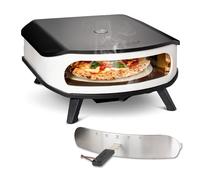 cozze - Four a Pizza Gaz avec Pierre Rotative - Puissance 6,0 kW, Cuisson Parfaite des Pizzas Ø42.5 cm, Thermomètre Intégré, Acier Galvanisé