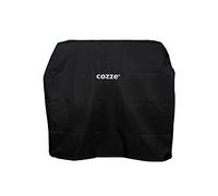 Cozze® Housse de Protection pour Cuisine extérieure 120 - Compatible Plancha 90516 + Table 90526 avec Four à Pizza 13/17” et série 500, Oxford 600D, Anti-UV, Noire, 130x66x114 cm