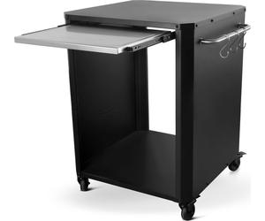 Cozze Outdoor -Table avec rallonge pour four à pizza noir