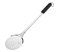Cozze® Pelle à pizza rotative Ø18 cm, longueur 76 cm - tourne-pizza en acier inoxydable (430) avec long manche, résistant à la chaleur, facile à nettoyer, LFGB