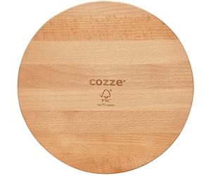 cozze Planche à Pizza Ø350x15mm, Bois de hêtre, Noir