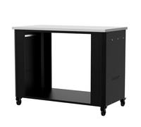 Cozze® Table de Cuisine d'extérieur 115, Ouverte, avec Plan de Travail en Acier Inoxydable Type 430 | 1190 x 600 x 900 mm, Charge maximale : 100 kg