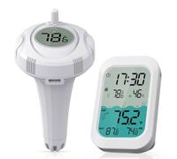 CP02 Thermomètre d'eau de piscine sans fil avec indicateur de confort, surveillance multicanal et rétroéclairage LED pour environnements aquatiques intérieurs et extérieurs