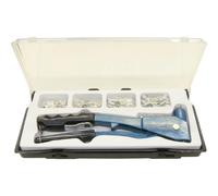 CP195270 Pince à riveter manuelle + 100 rivets aluminium, coffret