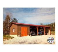 Cpbf constructions préfabriquées en bois français 74.25m² 6.5x11.5m