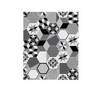 CPM - Crédence adhésive carreaux en aluminium Exa - L. 20 x l. 20 cm - Gris - Exa
