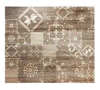 CPM - Crédence adhésive en alu imitation Bois - L. 20 x l. 20 cm - Marron