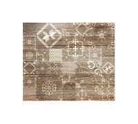 CPM - Crédence adhésive en alu imitation Bois - L. 70 x l. 40 cm - Marron - Bois