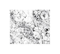 CPM - Crédence adhésive en alu imitation Marbre - L. 70 x l. 60 cm - Blanc - Patch