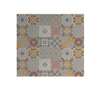 CPM - Crédence adhésive en aluminium Carreaux - L. 70 x l. 40 cm - Gris - Ciment