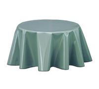 CPM - Nappe en toile cirée ronde design uni Joys - Diam. 135 cm - Gris
