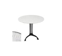 CPM - Sous-nappe protège table ronde Basic - Diam. 125 cm - Blanc - Basic Blanc G