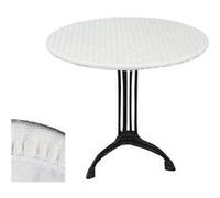CPM - Sous-nappe protège table ronde Basic - Diam. 125 cm - Blanc - Basic Blanc G