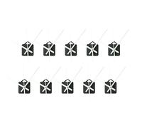 Cpolebev 10 Pièces Bricolage Mouvement D'Horloge Silencieux Aiguilles de Broche Mouvement à Quartz Mécanisme D'Horloge Murale Outils de Réparation Pièce Kit D'Horloge