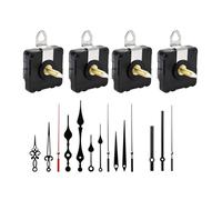 Cpolebev 4 Pièces 32 mm Longue Tige Mécanisme de Mouvement D'Horloge à Quartz Mural Outil de Réparation Pièces Accessoires Bricolage Mouvement Aiguilles D'Horloge Kit