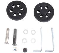 Cpolebev 55X13mm Ensemble de 2 Roues de Bagage Valise Kit de Roues de Remplacement Valise à Bagages PU Roulette Pivotante Roulements de Roue Kit de Réparation