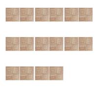 Cpolebev Applique Bois Sculpté 64 Pièces Non Peintes Ornement Porte Moderne | Fait main: bois naturel sculpté à la main peut présenter grain, nœuds et bavures; chaque pièce offre une allure .