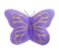 Cpolebev Coussin Décoratif en Forme de Papillon en Peluche pour Chambre, Salon, Canapé Violet