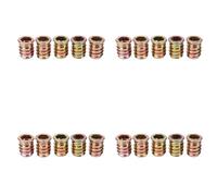 Cpolebev Insert Fileté M10x20 pour Bois Lot de 20 Ecrous Inserts Bois Kit | Ensemble de 20 inserts filetes M10x20 pour bois, tête hex 17 mm, douille 11 mm, et verrouillage fiable