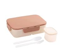 Cpolebev Lunch Box Portable 1200 ML Flip Lid, Rectangle Shape Cartoon Brown | Lunch Box Portable Flip Lid locks in freshness with dual seals, preventing spills , work, gym or travel