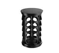 Cpolebev Organisateur de Carousel pour Dosettes de Café pour 40 Dosettes K Cup pour Comptoir, Cuisine, Bureau, Noir Mat
