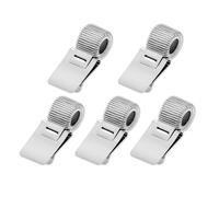 Cpolebev Porte-crayon Argent pour Casque de Sécurité, Réglable et Universel | Recevez 5 pièces de porte-crayons métalliques, taille 33mm, facile à fixer sur votre casque.