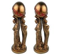 Cpolebev Trophy Statue Resin 2-Pack Réalisme pour Maison Bureau et Foyer | Idéal comme cadeau de remise des diplômes, cette statue en résine les bureaux et intérieurs, pour .