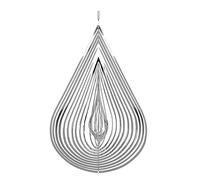 Cpolebev Wind Spinner, Effet de Lumière Fluide 3D en Forme de Goutte d'eau pour Jardin Extérieur, 1 Pièce
