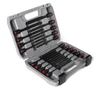 CPROSP 20pcs Douille Allen 3/8", Jeu de Hex Douille Longue 150mm, Jeu de Doucles Empreintes Métriques (3-12 mm) et SAE (1/8" - 7/16"), avec étui