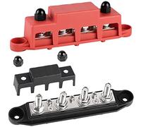 CPROSP 2pcs Bloc de Distribution 12V M8 250A, Bloc de Connexion de Batterie 5/16'', BusBar Box pour Voiture RV Boat Yacht
