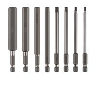 CPROSP 8pcs Embout Allen large 100mm 2,5-12mm Hex, Embout de Vissage 6 Pans en Acier S2, Embout BTR 1/4