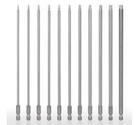 CPROSP Tournevis à Main Sets Magnétique, 11PCS Torx Hex Tige 200mm, S2 Alliage d'Acier, T5 T6 T7 T8 T9 T10 T15 T20 T25 T27 T30 T40, Embouts Magnétiques