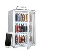 CQAHDSEVF Armoire de Rangement pour téléphones Portables, Armoire de Rangement for téléphone Portable avec Serrure, Plusieurs Tailles, Alliage d'aluminium(48-Lattice)