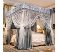 CQAHDSEVF Auvent de lit en moustiquaire Polyester avec Support