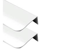 CQAHDSEVF Poignées de tiroir d'armoire dissimulées en alliage d'aluminium | Multicolore, 80-1200 mm, 2 pièces, utilisation : cuisine, cave à vin, armoire, salle de bain, tiroir.(White,800mm)