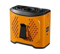 CQAHDSEVF Ventilateur à clipser à la taille ou au cou, Chargeur multicolore portatif de téléphone d'affichage à cristaux liquides de la taille 10000mAh 4Speed 22H de fan