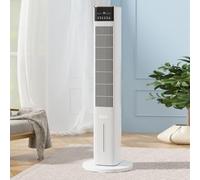 CQAHDSEVF Ventilateur colonne sans pales, Ventilateur de tour de refroidissement humidifiant, sans lame, 3 vitesses, 3 modes, 100 x 31,5 cm(Remote Control Model)