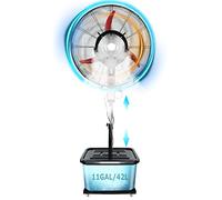 CQAHDSEVF Ventilateur sur pied brumisateur en métal