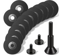 CQDAXUMY Lot de 12 meuleuses de découpe de 5,1 cm avec mandrin de 0,6 cm | Mini disques à tronçonner en métal 1 cm pour meuleuse pneumatique, perceuse, outils rotatifs, coupe acier, boulons