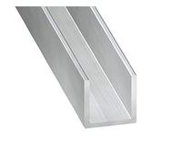 CQFD Aluminium brut inoxydable U-profile 20x25x20x1,5 int.22-1m