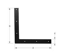 CQFD Equerre assemblage 300 x 300 mm Acier Noir 1006-2470