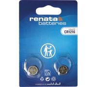 CR 1216 REN X2 - Pile bouton lithium, 3 V, 25 mAh, 12,5x1,6 mm, paquet de 2
