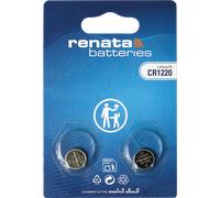 CR 1220 REN X2 - Pile bouton au lithium, 3 V, 35 mAh, 12,5x2,0 mm, paquet de 2