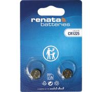 Renata CR1225 Pile Bouton Lithium 3V - Qualité Suisse pour Thermomètres, Montres & Appareils Électroniques - Lot de 2