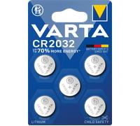 CR 2032 VAR 5X - Pile bouton lithium, 3 V, 20 x 3,2 mm, lot de 5