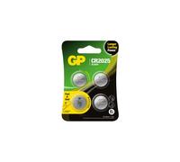 CR2025 - Lot de 4 | GP Lithium | Piles au Lithium Bouton CR 2025 3V - Longue durée de Vie