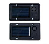 Crabop 2er Set Wasserdichte Solarlampen-Ersatzgehäuse aus Kunststoff, 7x4 cm & 6x3 cm, pour robuste Abdeckung für LED-Gartenleuchten im Außenbereich(4 * 7cm)