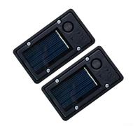 Crabop 2er Set Wasserdichte Solarlampen-Ersatzgehäuse aus Kunststoff, 7x4 cm & 6x3 cm, pour robuste Abdeckung für LED-Gartenleuchten im Außenbereich(3 * 6cm)