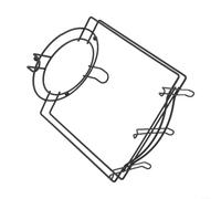 Crabop Arbre à tasses pour tasses à café et soucoupes - Porte-gobelets en métal à deux niveaux pour cuisine et bar Design compact 19 x 17 x 21 cm